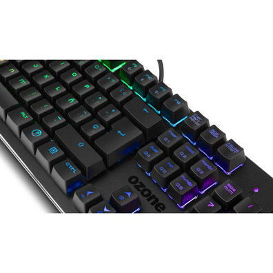 Teclado Ozone Alliance Gaming Semi mecánico Negro