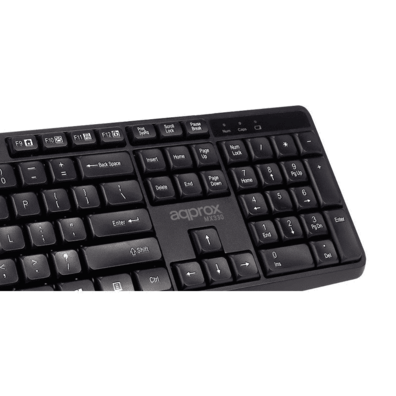 Tastatur   Maus Ca APPMX330 Wireless-USB-Schwarz