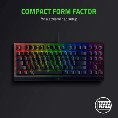 Teclado Razer Blackwidow V3 Tenkeyless Yellow Switch (Español)