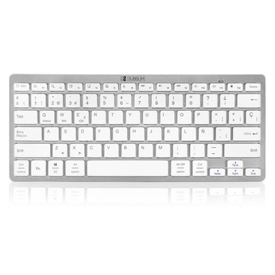 Tastatur Subblim 1DYC001 Dynamic Compact Silber Bluetooth PC/iOS/Android