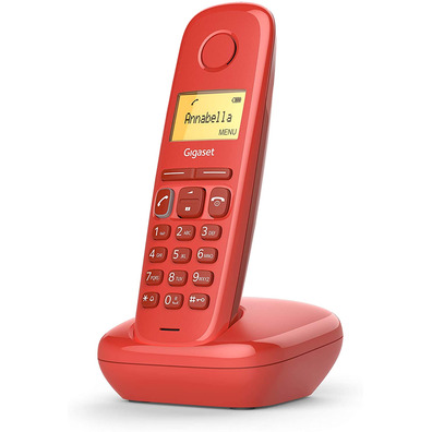 Teléfono Inalámbrico DECT Digital Gigaset A170 Rojo