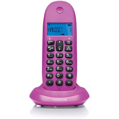 Teléfono Inalámbrico DECT Digital Motorola C1001LB + Violeta