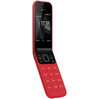 Teléfono Móvil Nokia 2720 Flip Dual SIM Rojo