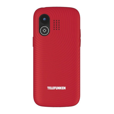 Teléfono Móvil Telefunken S520 für Personas Mayores Rojo