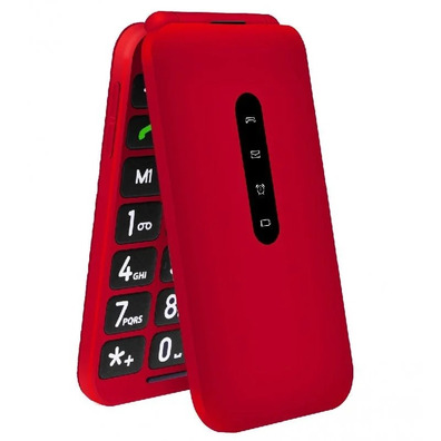 Teléfono Móvil Telefunken S740 für Personas Mayores Rojo