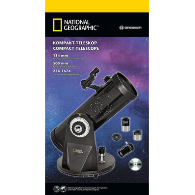 Teleskopio Compacto Bresser National Geographic 114/500