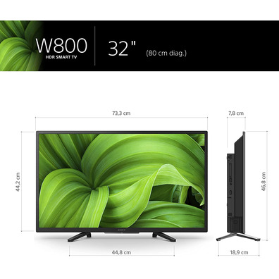 Televisión LED 32 '' Sony KDL32W800 Smart TV/Wifi