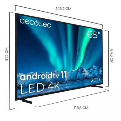 Televisor Cecotec Eine Serie ALU00165 65 " /Ultra HD 4K/Smart TV