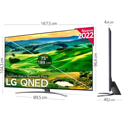 Televisor LG QNED 75QNED826QB 75 " Ultra HD 4K/Smart TV/WiFi