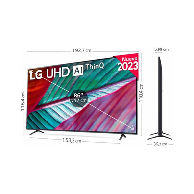 Televisor LG UHD 86UR78006LB 86 "/Ultra HD 4K/Smart TV/ WiFi