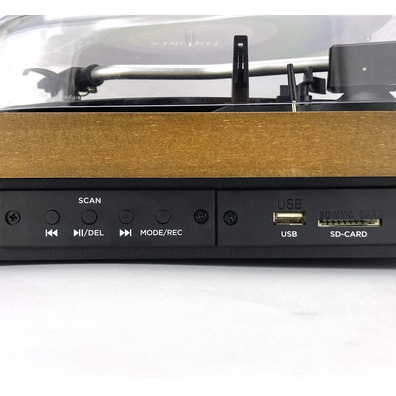 Tocadiscos Aiwa GBTUR-120BKMKII Madera