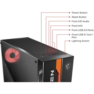 ATX MSI MAG Vamping 011C Tower