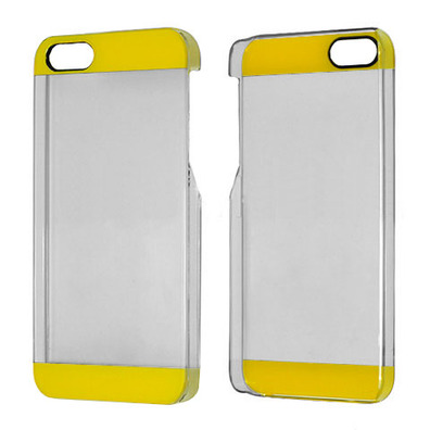 Transparent Plastic Case for iPhone 5/5S Yellow