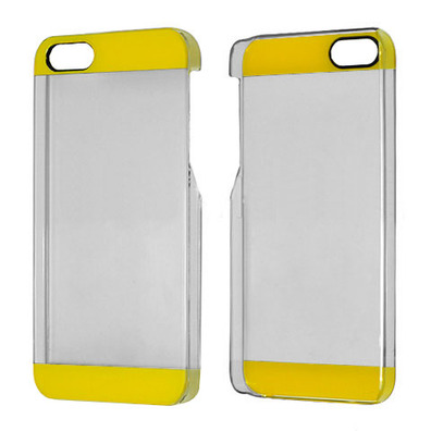 Transparent Plastic Case for iPhone 5/5S Rot