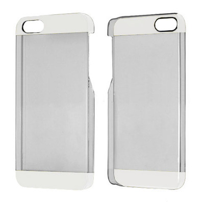 Transparent Plastic Case for iPhone 5/5S Rot