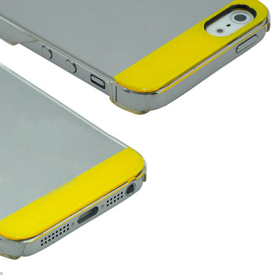 Transparent Plastic Case for iPhone 5/5S Yellow