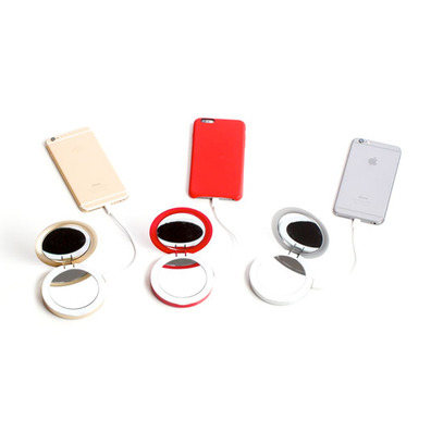 Pearl Mirror Power Bank 3000mAh Red