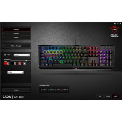 Trust Keyboard GXT 890 Chain-RGB.