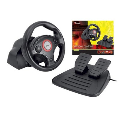 Trust Compact Vibration Feedback Steering Wheel GM-3200