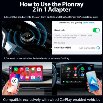 USB Inhalamber Pionray 2026 (Android Auto / Carplay)