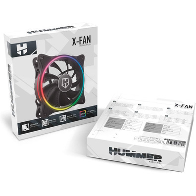 Ventilador Nox Hummer X-FAN 12 cm ARGB