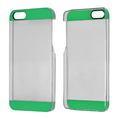 Transparent Plastic Case for iPhone 5/5S Schwarz