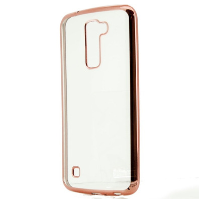 TPU Metal Case LG K10 Pink X-One