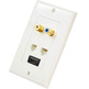 Wall plate HDMI/RJ45/RCA/Coaxial