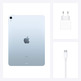 Apple iPad Air 4 10.9 "2020 256GB Wifi Sky Blue 8. Gen MYF2TY / A