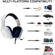 Auriculares Gaming The G-Lab Cobalt Blanco Multiplataforma