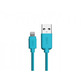 Charger and transfer cable lightning 1m Blue SBS
