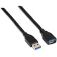 Kabel Extensor USB (A) a USB (A) 3.0 Aisens 1m Negro