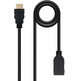 Kabel HDMI 2.0 a HDMI-A Nanocable 1m Negro