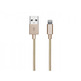 Braided Cable lightning iPhone Gold Collection SBS