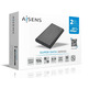 Caja Externa 2.5 '' USB 3.1 SATA Aisens Aluminio Negro