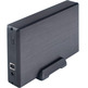 Caja Externa 3.5 '' USB 3.1 AISENS Aluminio Negro
