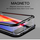 Magnetischer Kasten mit ausgeglichenem Glas iPhone 7/8 Schwarz