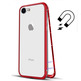 Magnetischer Kasten mit ausgeglichenem Glas iPhone 7/8 Plus Rot