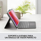 Funda con Teclado Logitech Combo Touch iPad (7ª y 8ª Gen) 10.2 " Gris
