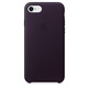 Leder Case Case für iPhone 8 / 7 - Schwarz