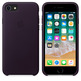 Leder Case Case für iPhone 8 / 7 - Schwarz