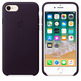 Leder Case Case für iPhone 8 / 7 - Schwarz