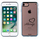 TPU Transparent Cover Love Always iPhone 7 Words