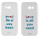 TPU Transparent Cover Love is all you Need Samsung Galaxy A5 2017