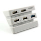 2 to 5 port (2.0 3.0) USB HUB Adapter PS4 Pro (Dobe) Weiss