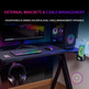 Mesa Gaming Mars Gaming MGD100RGB 100x60x74 cm Negra