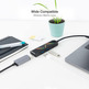 Nanokable Hub USB 3.1 Tipo C 10.16.0401 USB/USB-C/HDMI Negro