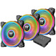 Pack 3 Ventiladores Thermaltake Ring Quad 14 cm RGB