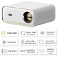 Proyector X5/ 1100 Lúmenes/Full HD/ HDMI/ Bluetooth/ WiFi