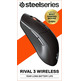 Ratón Steelseries Rival 3 18000DPI Wireless Óptico Negro